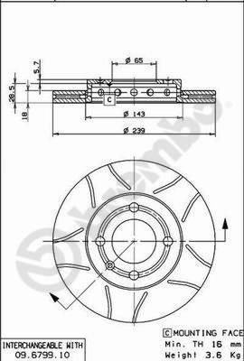 AP X 24617 - Тормозной диск autospares.lv