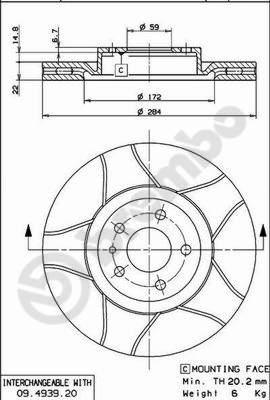 AP X 24243 - Тормозной диск autospares.lv