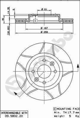 AP X 24768 - Тормозной диск autospares.lv