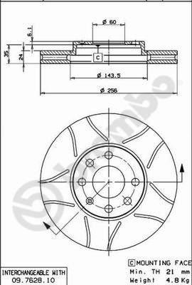 AP X 24738 - Тормозной диск autospares.lv