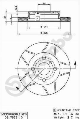 AP X 24770 - Тормозной диск autospares.lv