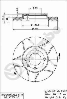 AP X 20024 - Тормозной диск autospares.lv