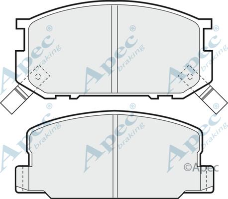 E.T.F. 0012-308 - Тормозные колодки, дисковые, комплект autospares.lv