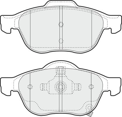 VEMA PE.0809.0 - Тормозные колодки, дисковые, комплект autospares.lv