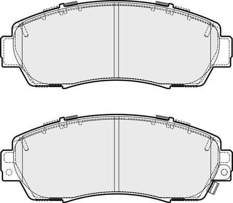 WWA 24342 - Тормозные колодки, дисковые, комплект autospares.lv