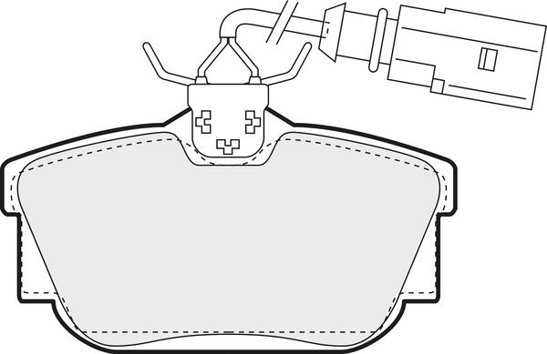 DJ Parts BP2008 - Тормозные колодки, дисковые, комплект autospares.lv