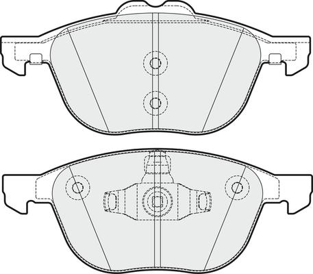 Delphi LP3494 - Тормозные колодки, дисковые, комплект autospares.lv