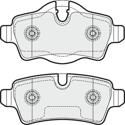 Remsa 21344.00 - Тормозные колодки, дисковые, комплект autospares.lv