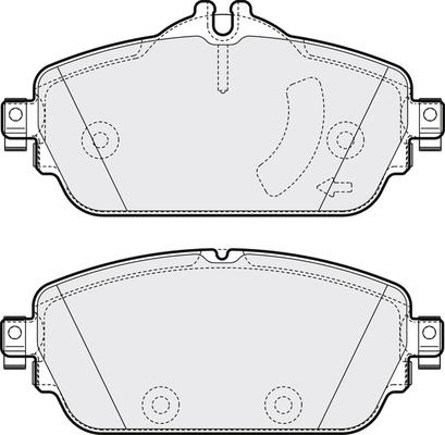 Triscan GDB2070 - Тормозные колодки, дисковые, комплект autospares.lv