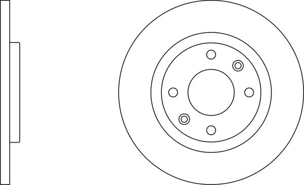 Ferodo DDF1000-1 - Тормозной диск autospares.lv