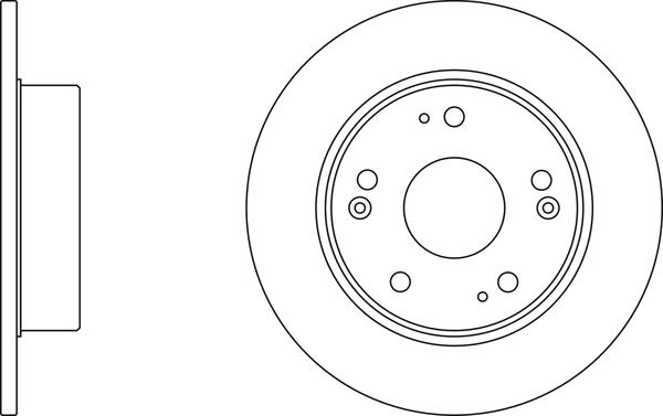 Comline ADC0549 - Тормозной диск autospares.lv