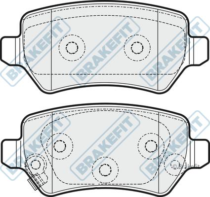 Kaishin D11335 - Тормозные колодки, дисковые, комплект autospares.lv