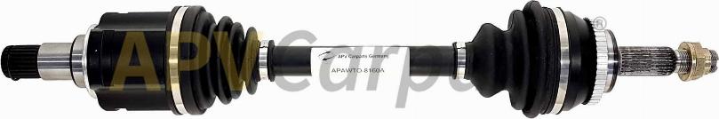 APVCarparts APAWTO-8160A - Приводной вал autospares.lv