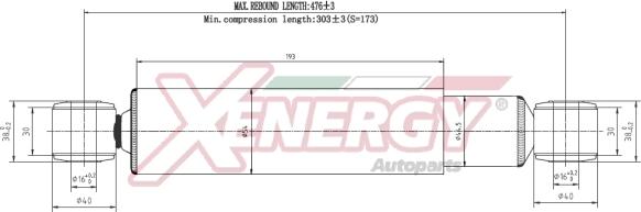 AP XENERGY X992135 - Амортизатор autospares.lv