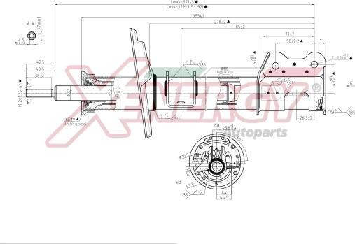 AP XENERGY X907145 - Амортизатор autospares.lv