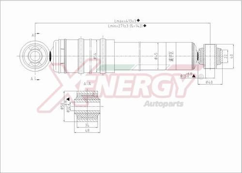 AP XENERGY X445344 - Амортизатор autospares.lv