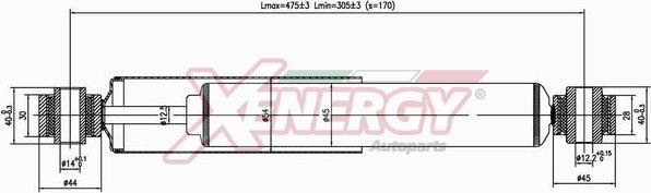 AP XENERGY X458344 - Амортизатор autospares.lv