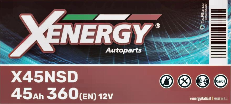 AP XENERGY X45NSD - Стартерная аккумуляторная батарея, АКБ autospares.lv