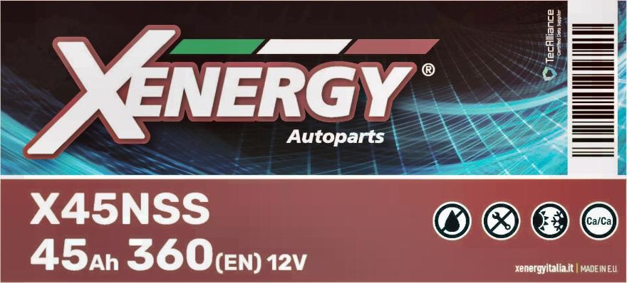 AP XENERGY X45NSS - Стартерная аккумуляторная батарея, АКБ autospares.lv