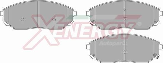 AP XENERGY X40944 - Тормозные колодки, дисковые, комплект autospares.lv