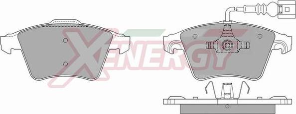 AP XENERGY X40902 - Тормозные колодки, дисковые, комплект autospares.lv