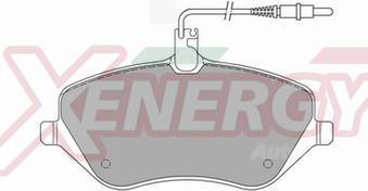 AP XENERGY X40934 - Тормозные колодки, дисковые, комплект autospares.lv