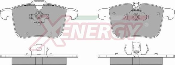 AP XENERGY X40937 - Тормозные колодки, дисковые, комплект autospares.lv