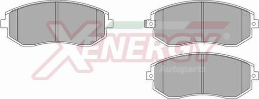 AP XENERGY X40926 - Тормозные колодки, дисковые, комплект autospares.lv