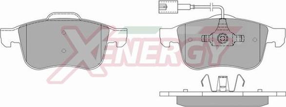 AP XENERGY X40976 - Тормозные колодки, дисковые, комплект autospares.lv