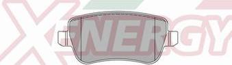 AP XENERGY X40977 - Тормозные колодки, дисковые, комплект autospares.lv