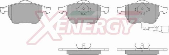 AP XENERGY X40490 - Тормозные колодки, дисковые, комплект autospares.lv