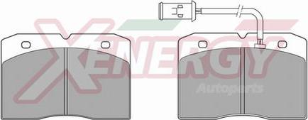 AP XENERGY X40454 - Тормозные колодки, дисковые, комплект autospares.lv