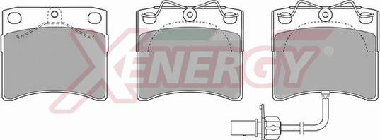 AP XENERGY X40468 - Тормозные колодки, дисковые, комплект autospares.lv