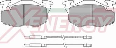 AP XENERGY X40410 - Тормозные колодки, дисковые, комплект autospares.lv