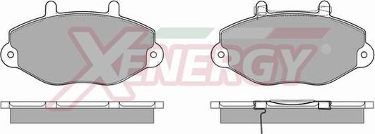 AP XENERGY X40418 - Тормозные колодки, дисковые, комплект autospares.lv