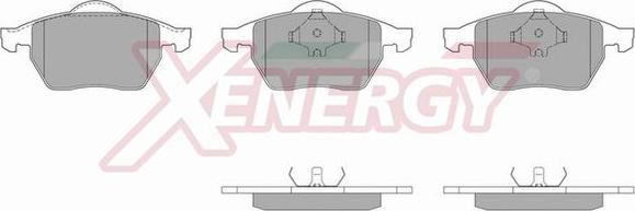 AP XENERGY X40484 - Тормозные колодки, дисковые, комплект autospares.lv