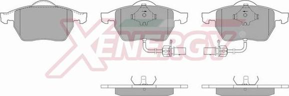 AP XENERGY X40486 - Тормозные колодки, дисковые, комплект autospares.lv