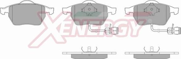 AP XENERGY X40483 - Тормозные колодки, дисковые, комплект autospares.lv