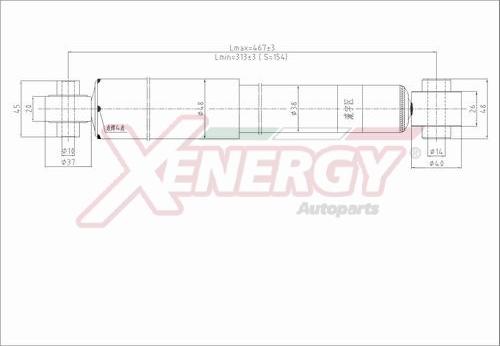 AP XENERGY X404343 - Амортизатор autospares.lv