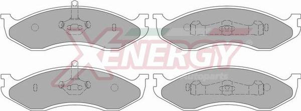 AP XENERGY X40592 - Тормозные колодки, дисковые, комплект autospares.lv