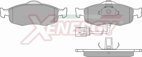 AP XENERGY X40516 - Тормозные колодки, дисковые, комплект autospares.lv