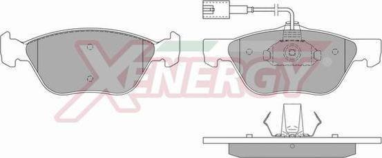 AP XENERGY X40577 - Тормозные колодки, дисковые, комплект autospares.lv