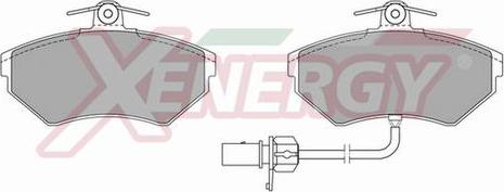 AP XENERGY X40644 - Тормозные колодки, дисковые, комплект autospares.lv