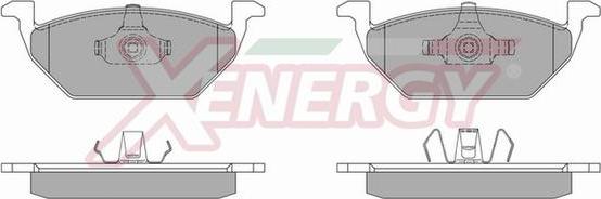 AP XENERGY X40663 - Тормозные колодки, дисковые, комплект autospares.lv