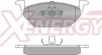 AP XENERGY X40662 - Тормозные колодки, дисковые, комплект autospares.lv