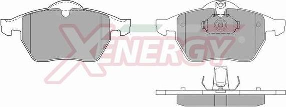 AP XENERGY X40601 - Тормозные колодки, дисковые, комплект autospares.lv