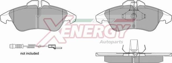 AP XENERGY X40626 - Тормозные колодки, дисковые, комплект autospares.lv