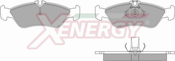 AP XENERGY X40628 - Тормозные колодки, дисковые, комплект autospares.lv