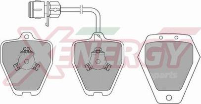 AP XENERGY X40670 - Тормозные колодки, дисковые, комплект autospares.lv