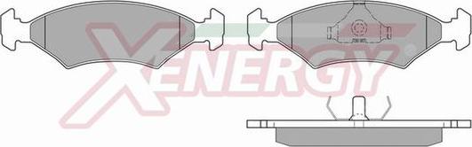 AP XENERGY X40101 - Тормозные колодки, дисковые, комплект autospares.lv